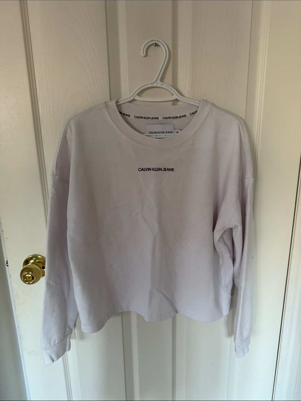 Calvin Klein Jeans White Sweatshirt